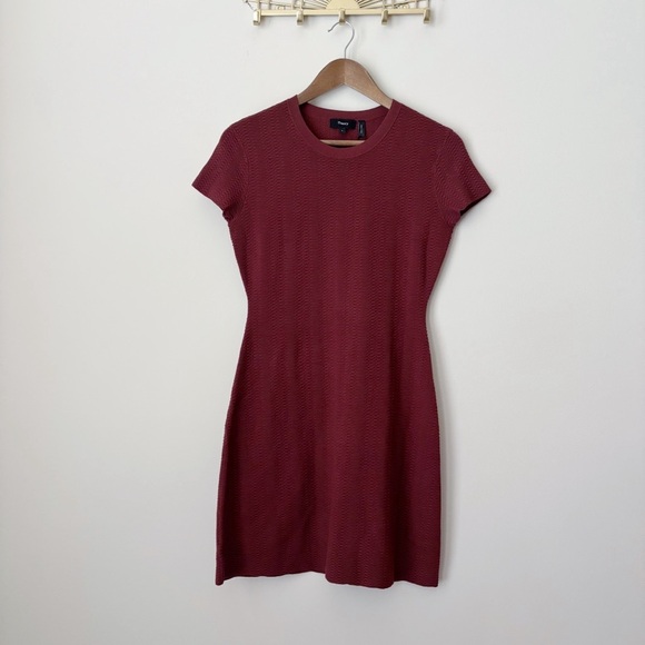 Theory Branteen Sheath Dress Small Oxide Brown NEW NWT - Picture 2 of 9